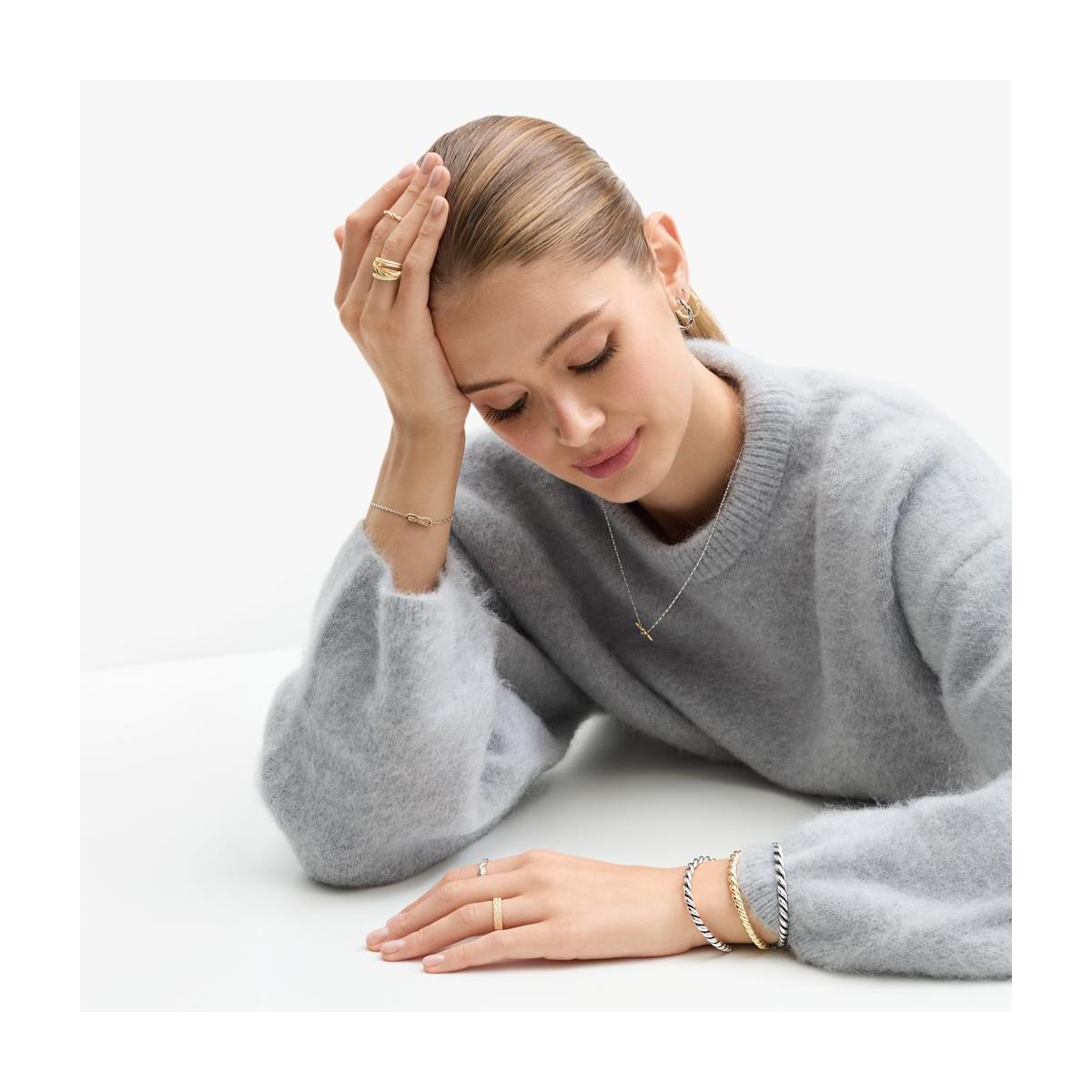 Bransoleta srebrna Freedom Forever