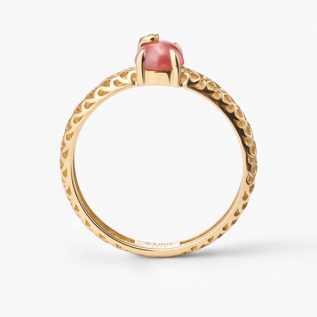 Pierścionek złoty KOI