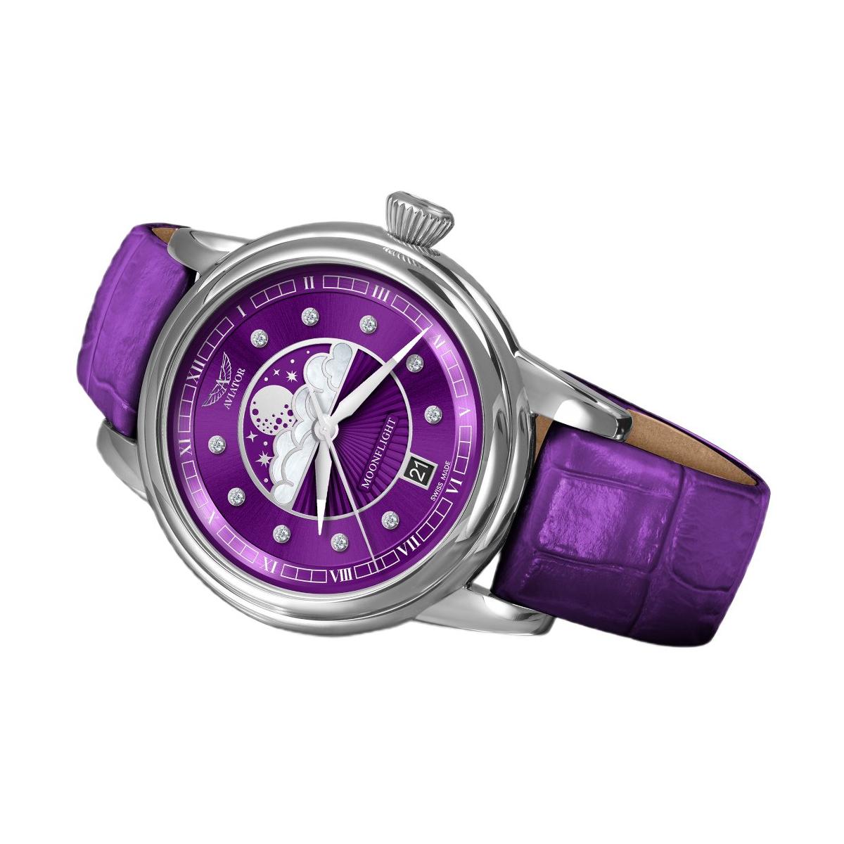 ZEGAREK AVIATOR DOUGLAS MOONFLIGHT DIAMOND EDITION