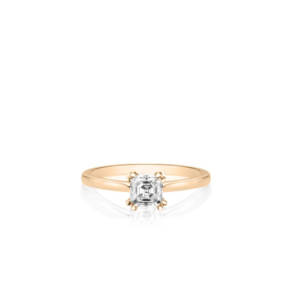 Pierścionek zaręczynowy złoty Królewski