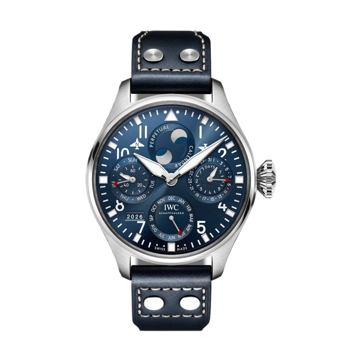 ZEGAREK IWC SCHAFFHAUSEN BIG PILOT'S PERPETUAL CALENDAR