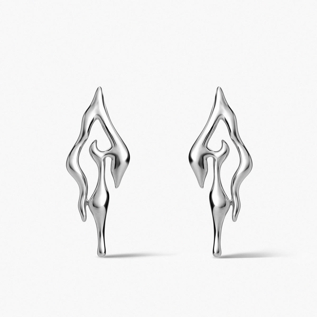 Kolczyki srebrne Modern