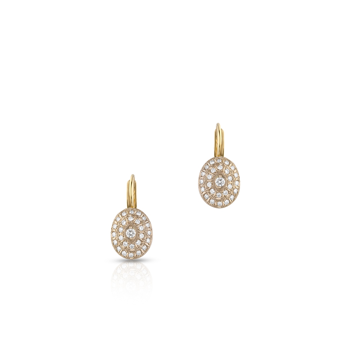 Kolczyki złote z brylantami