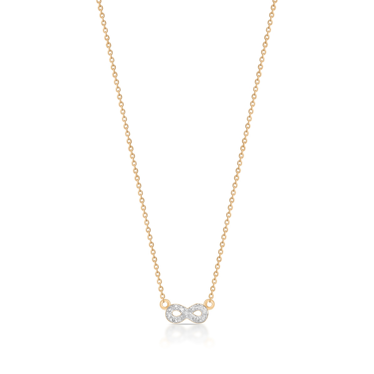 Naszyjnik złoty nieskończoność