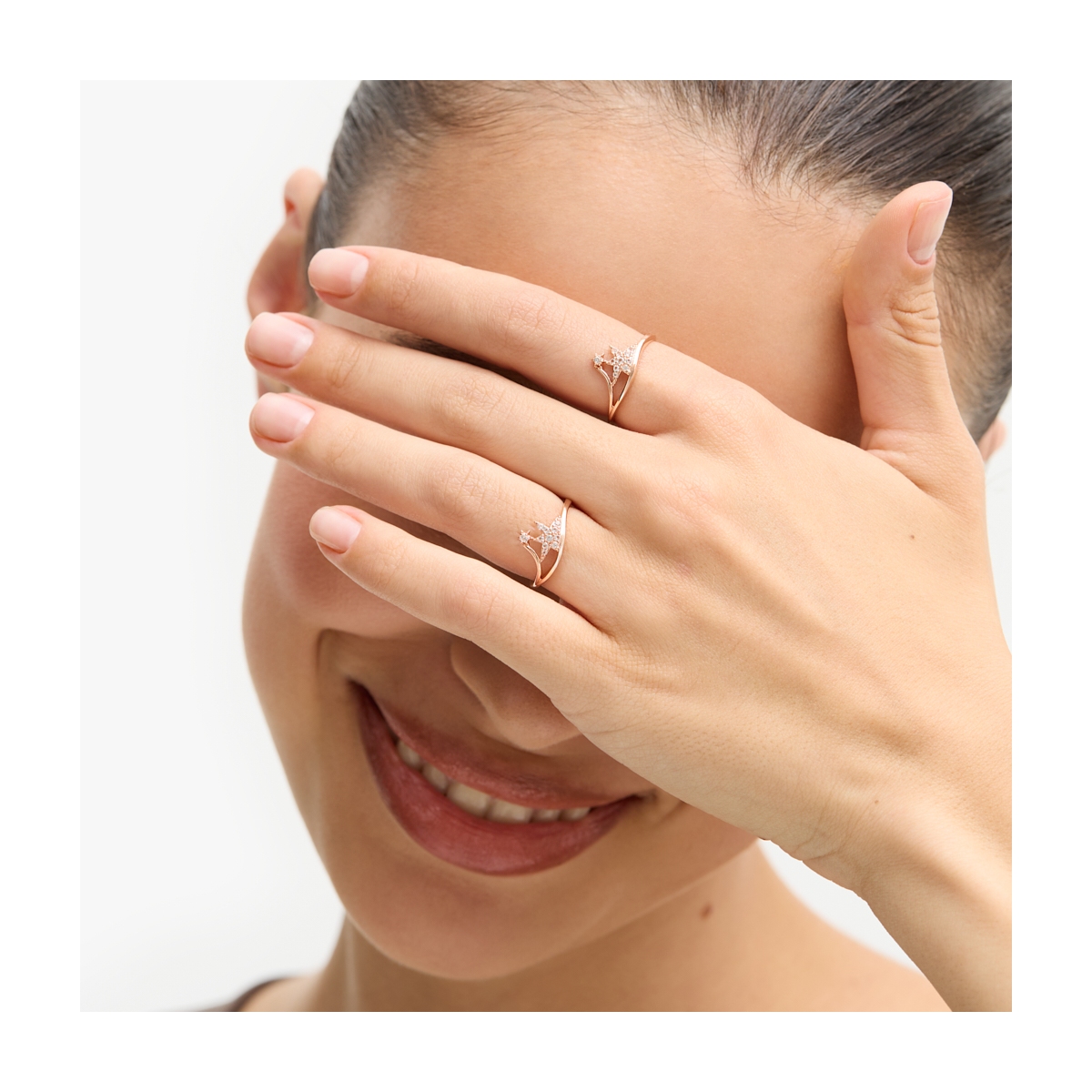 Pierścionek złoty Follow