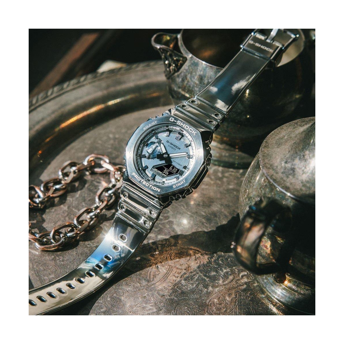 ZEGAREK G-SHOCK G-STEEL 2100 FINE METALLIC SERIES