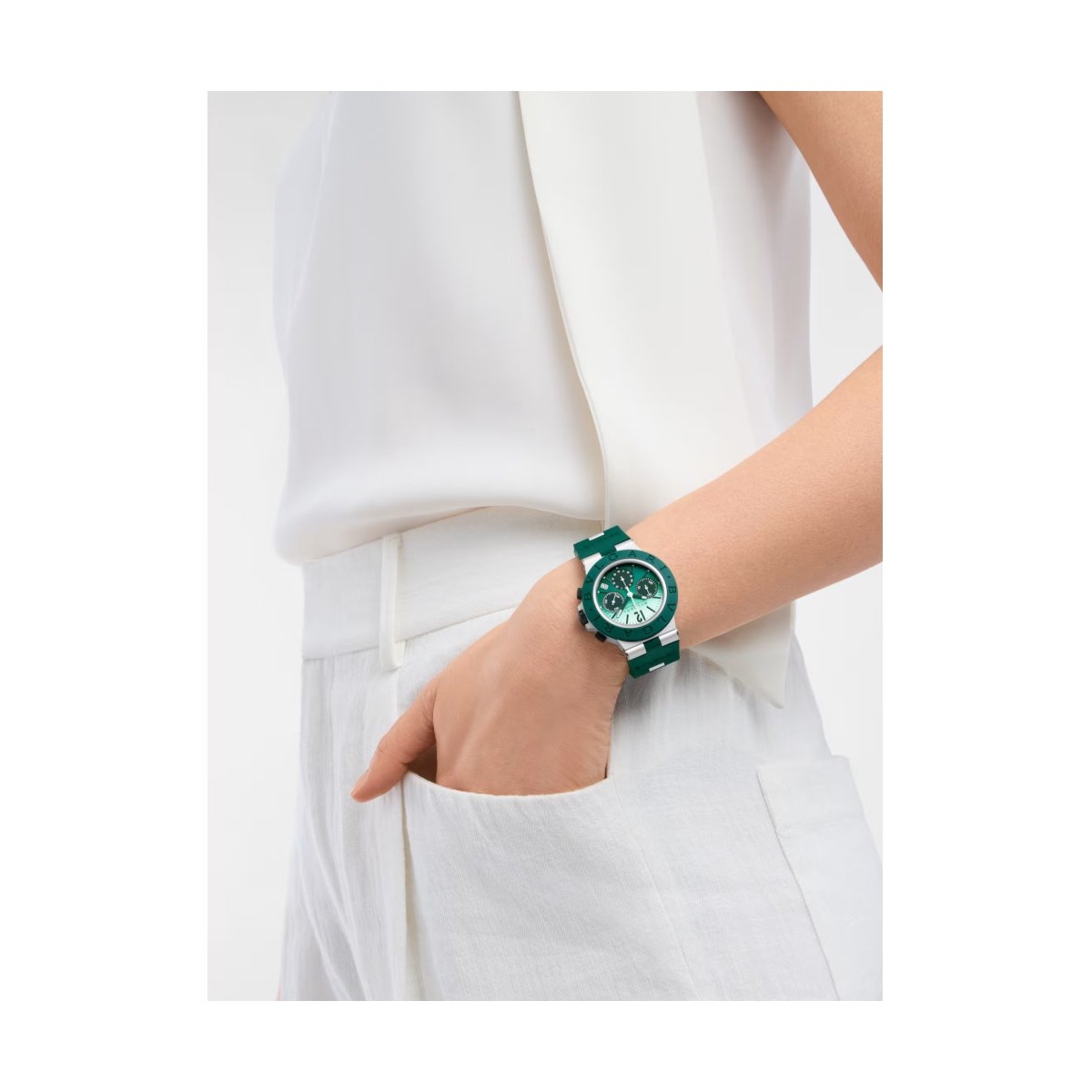 ZEGAREK BVLGARI ALUMINIUM SMERALDO