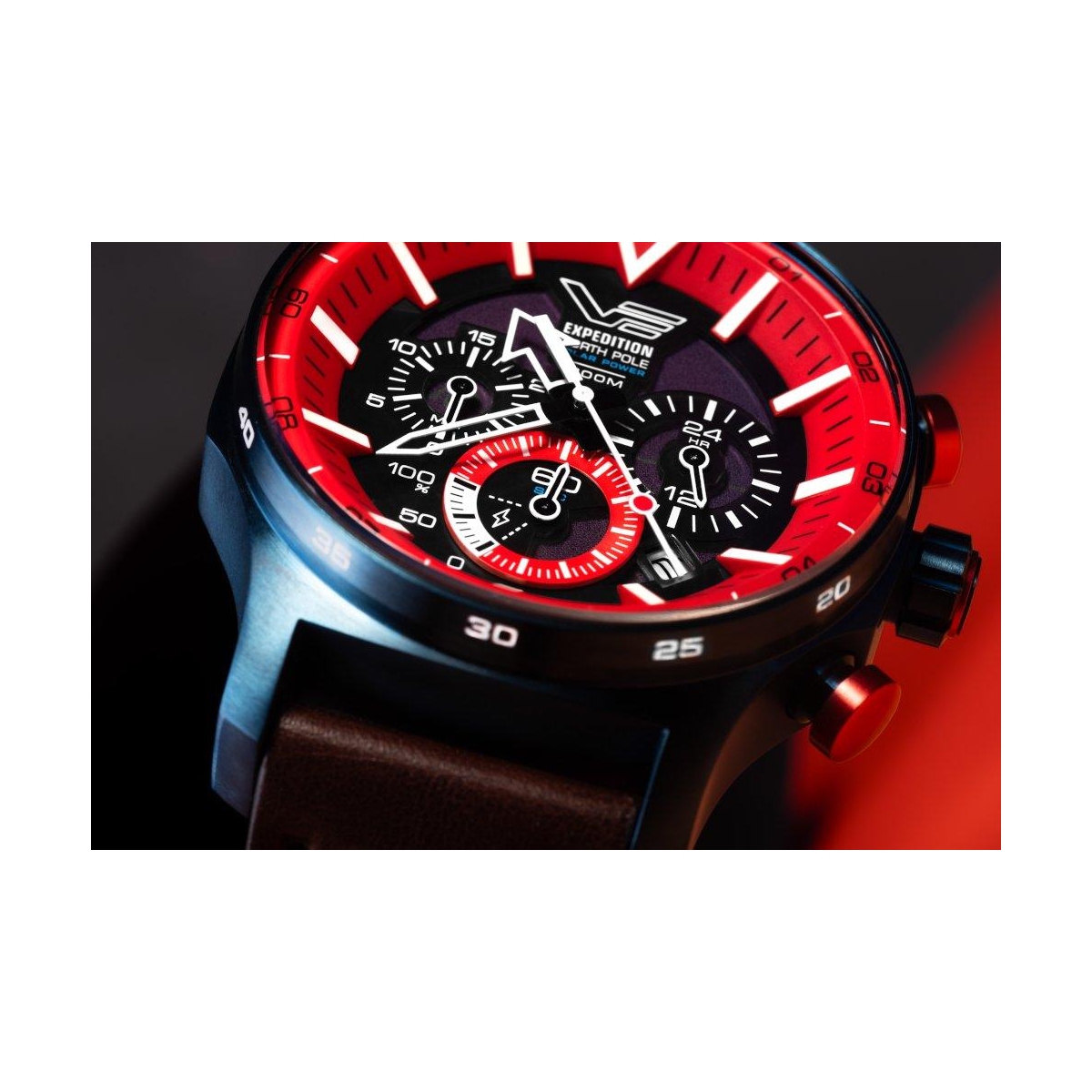 ZEGAREK VOSTOK EUROPE EXPEDITION NORTH POLE 1 POLAR SUNRISE SOLAR