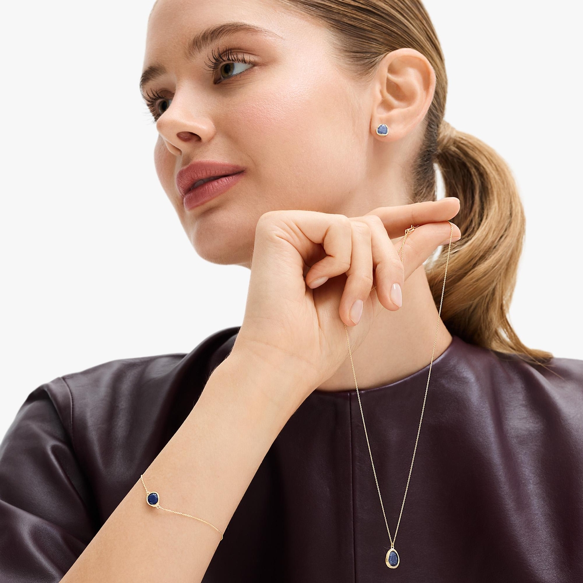 Bransoleta złota z awenturynem Saint Tropez