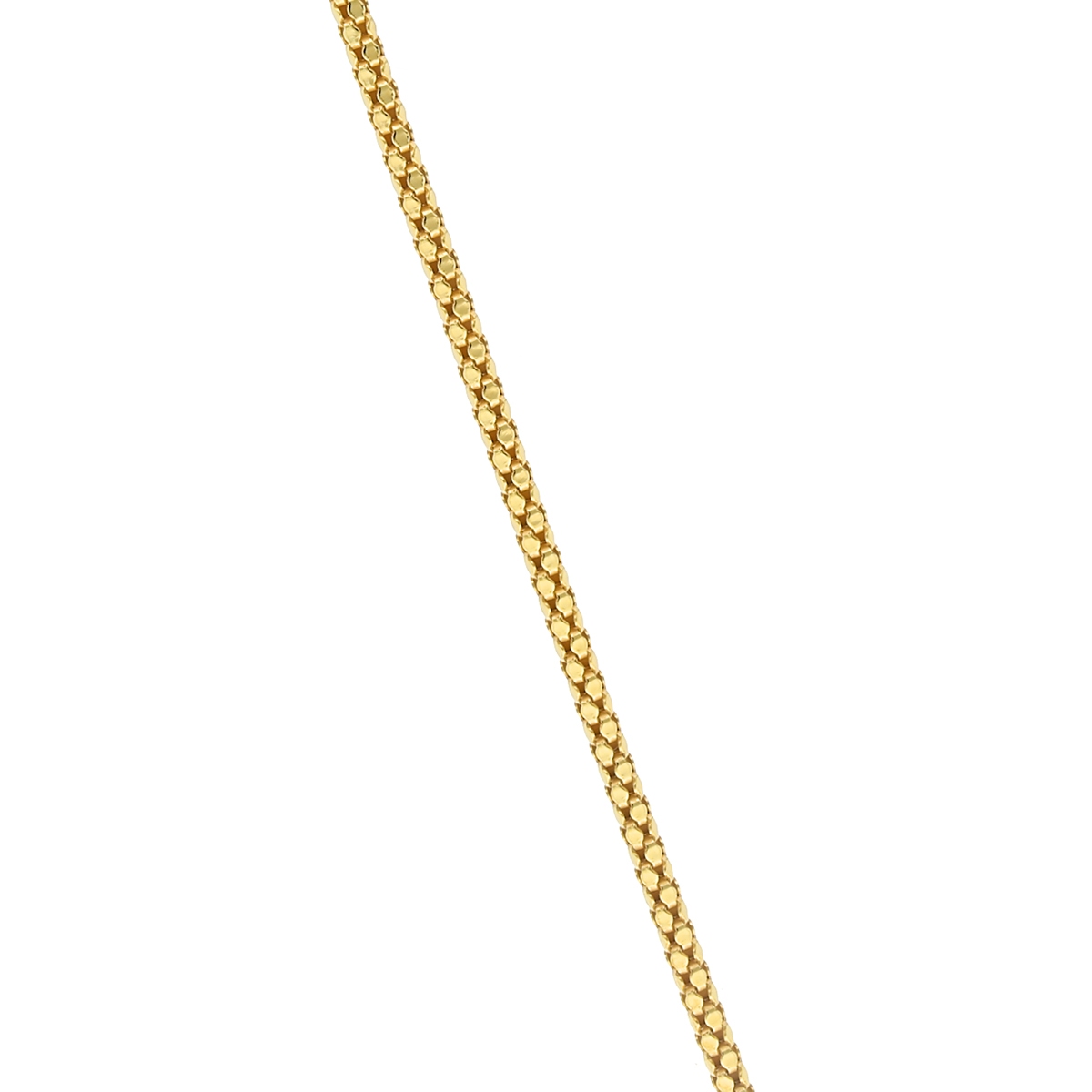 Łańcuszek srebrny pozłacany żmijka