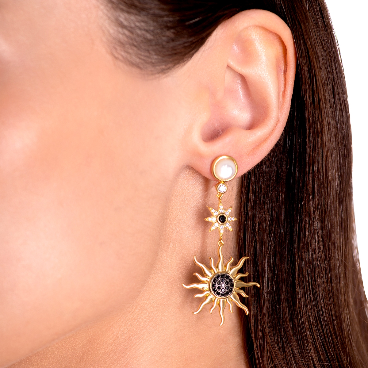 Kolczyki srebrne Alchemia