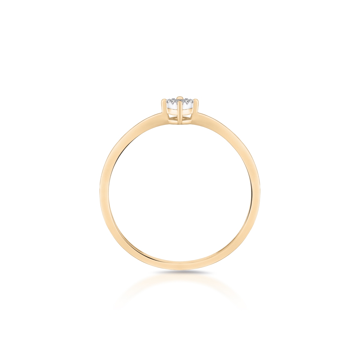 Pierścionek złoty z brylantem