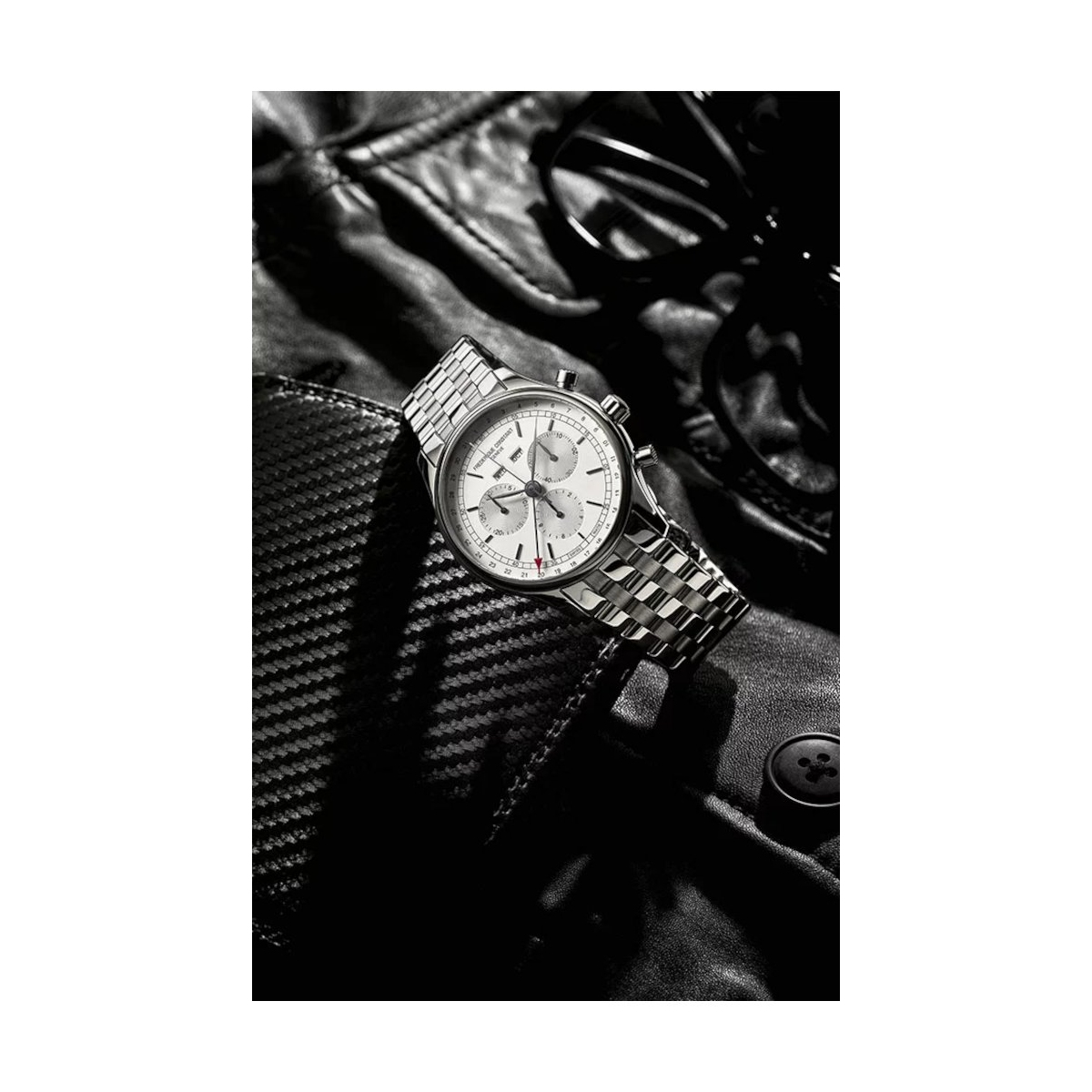 ZEGAREK FREDERIQUE CONSTANT CLASSICS QUARTZ CHRONOGRAPH TRIPLE CALENDAR