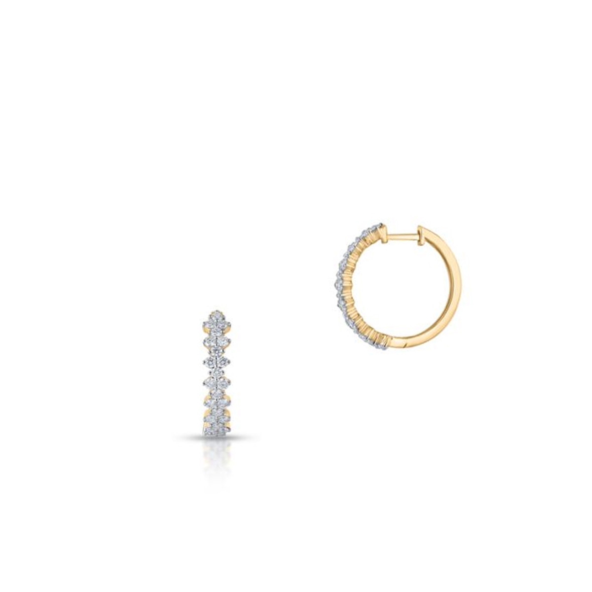 Kolczyki złote z brylantami