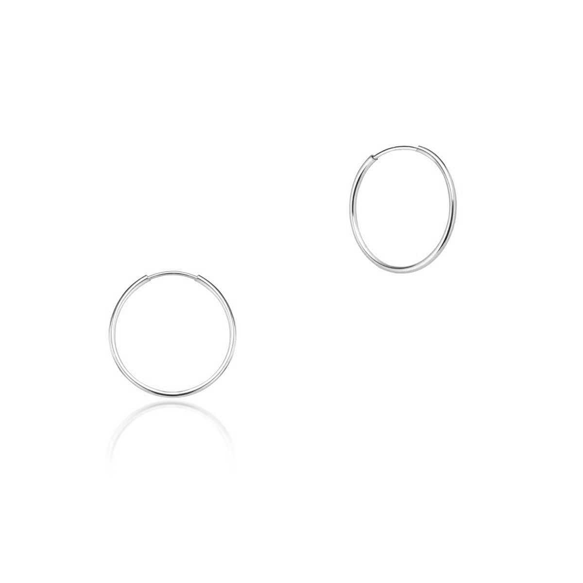 Kolczyki srebrne koła