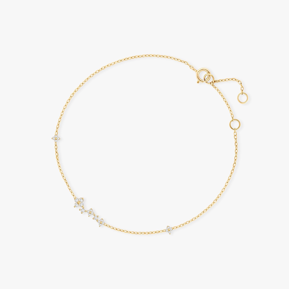 Bransoleta złota z cyrkoniami Ceremonials