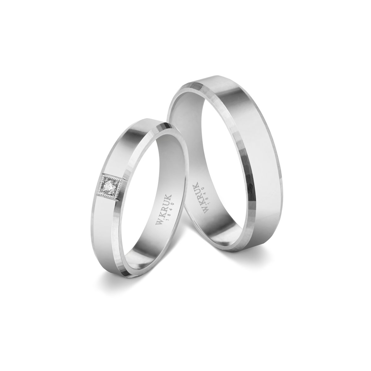 Komplet obrączek złotych BORMIO