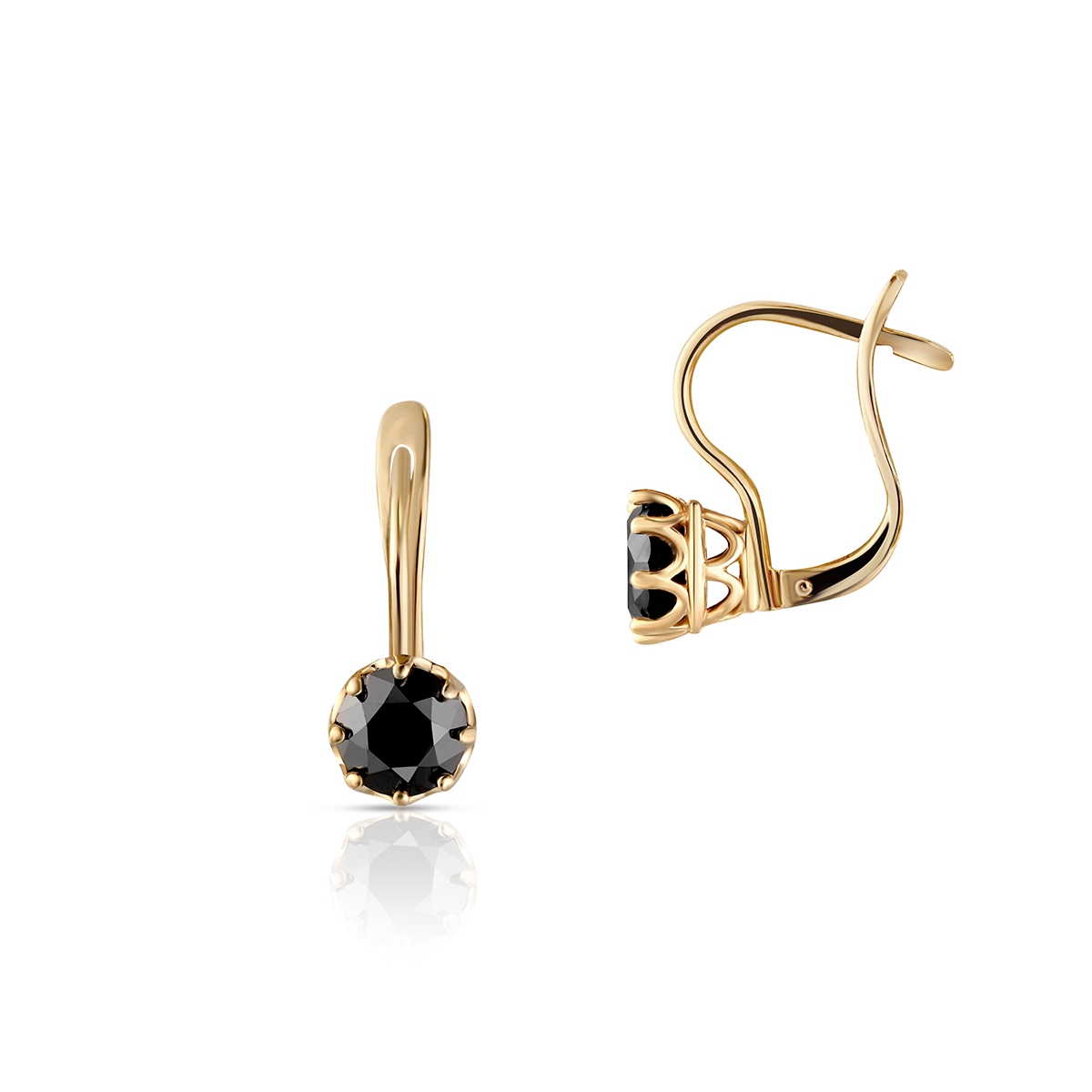 Kolczyki złote Tajemniczy