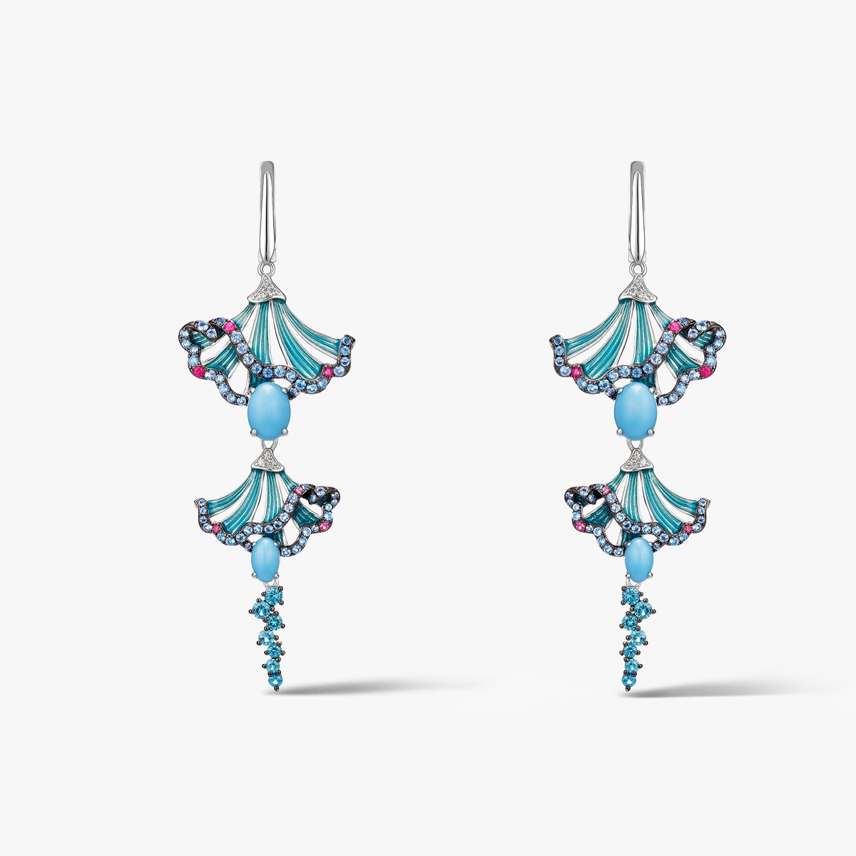 Kolczyki srebrne Imaginarium