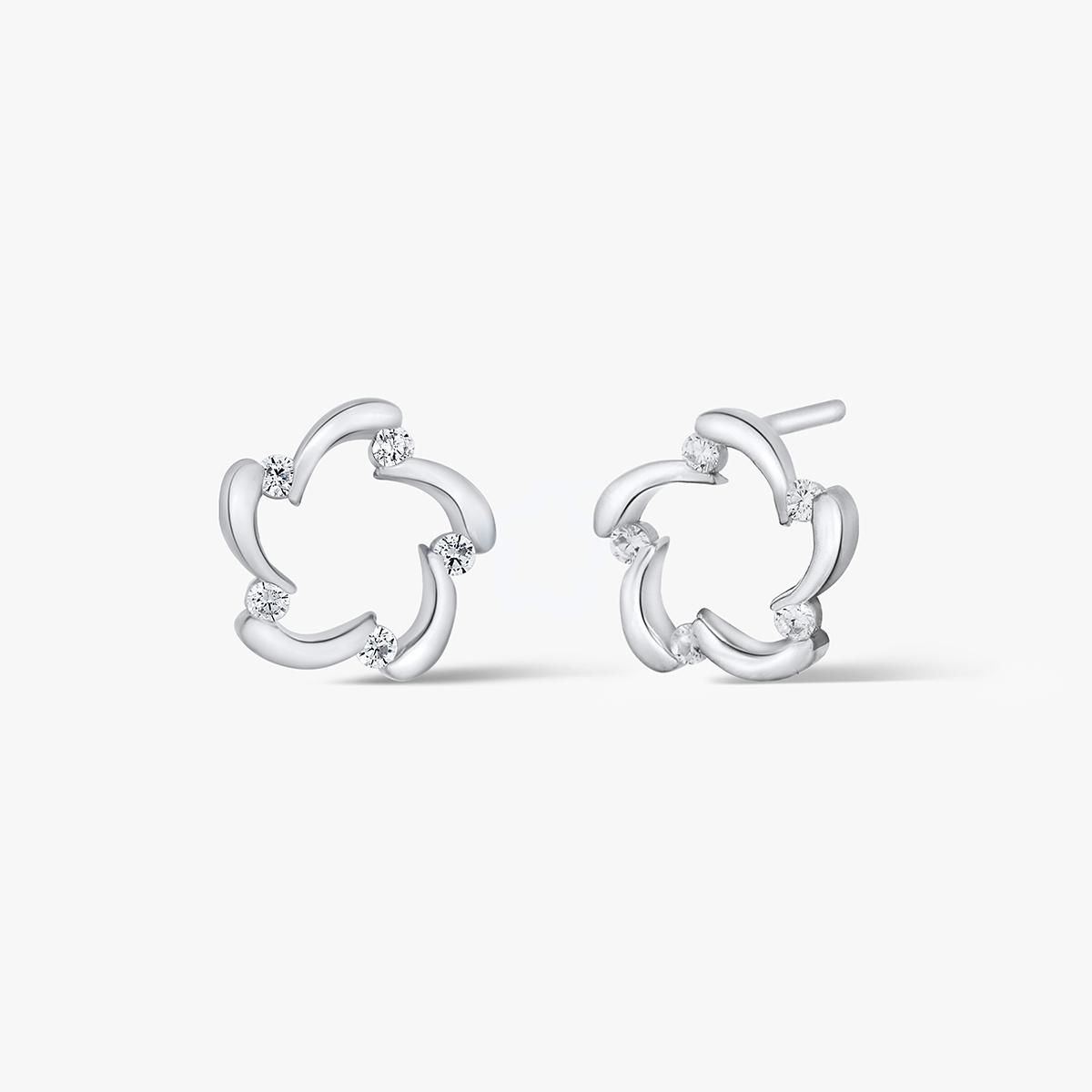 Kolczyki srebrne z cyrkoniami