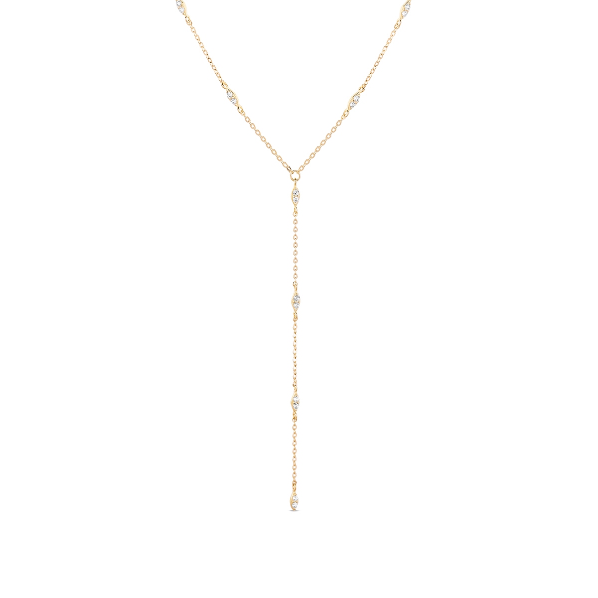 Naszyjnik złoty z cyrkoniami Ceremonials