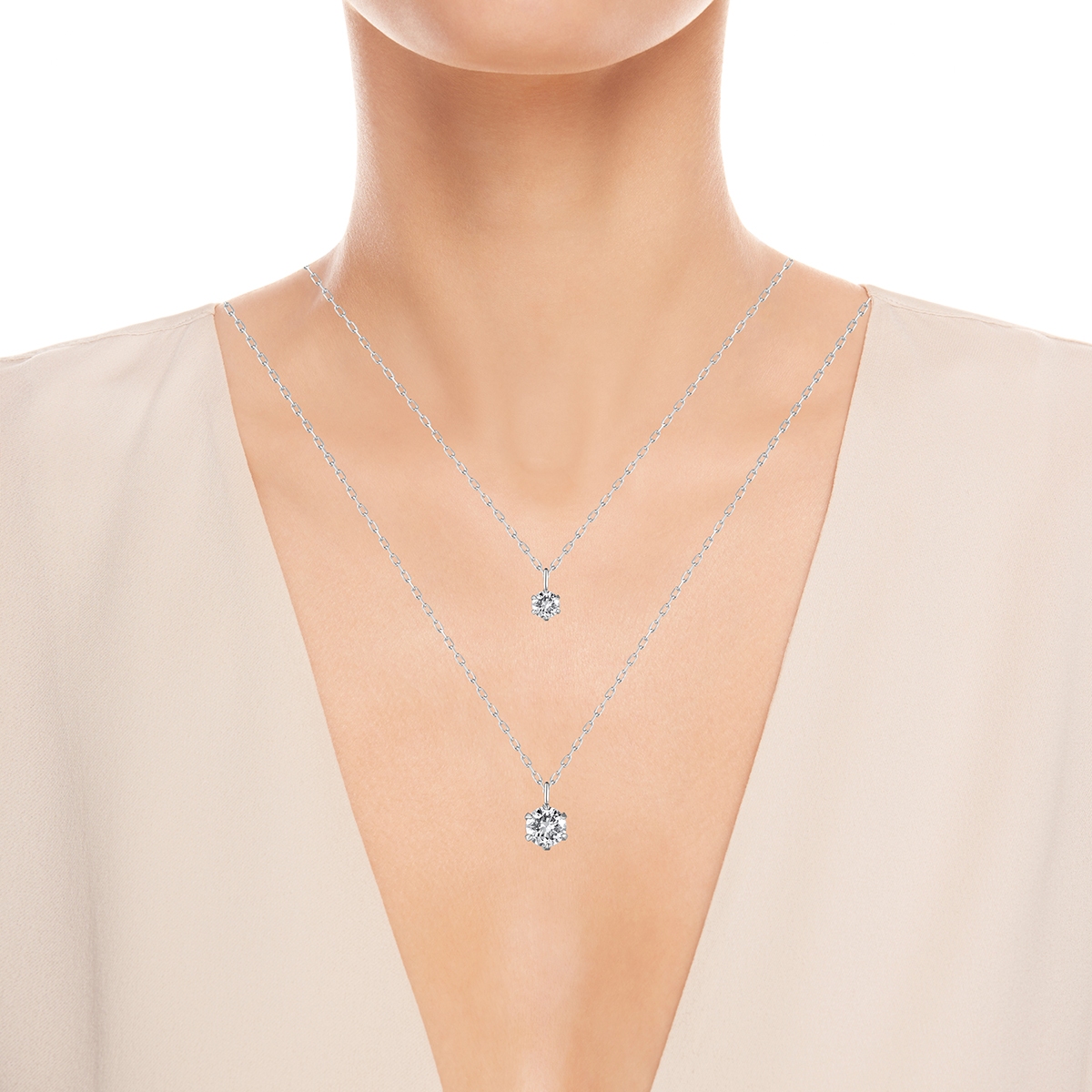 Naszyjnik złoty Słoneczne Diamenty W.KRUK