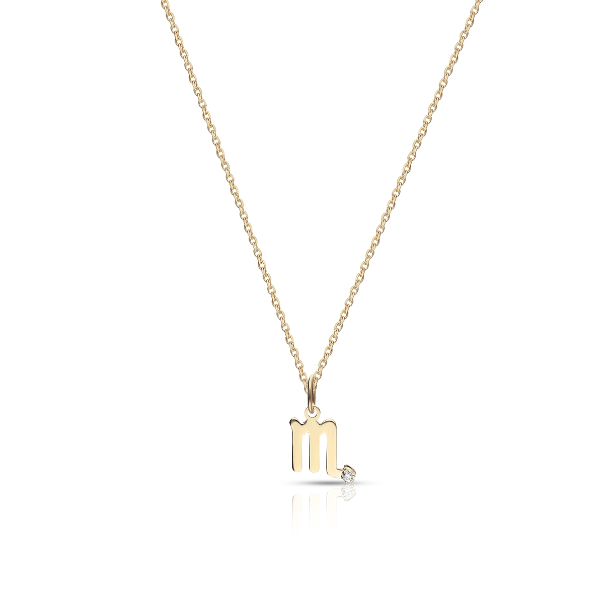 Wisiorek złoty Zodiak Skorpion