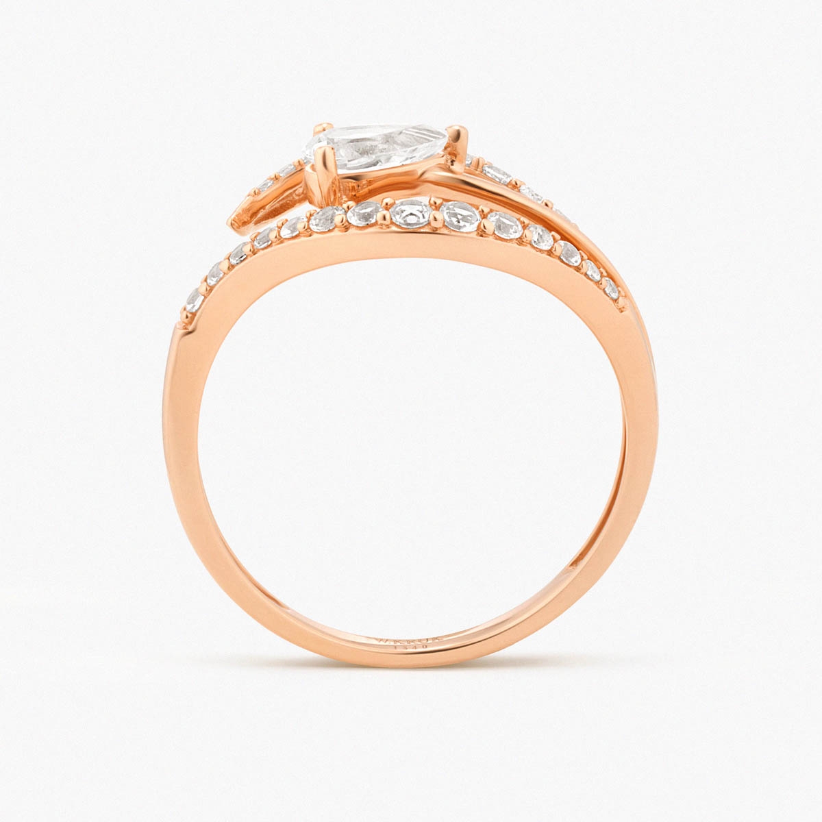 Pierścionek złoty Balerina