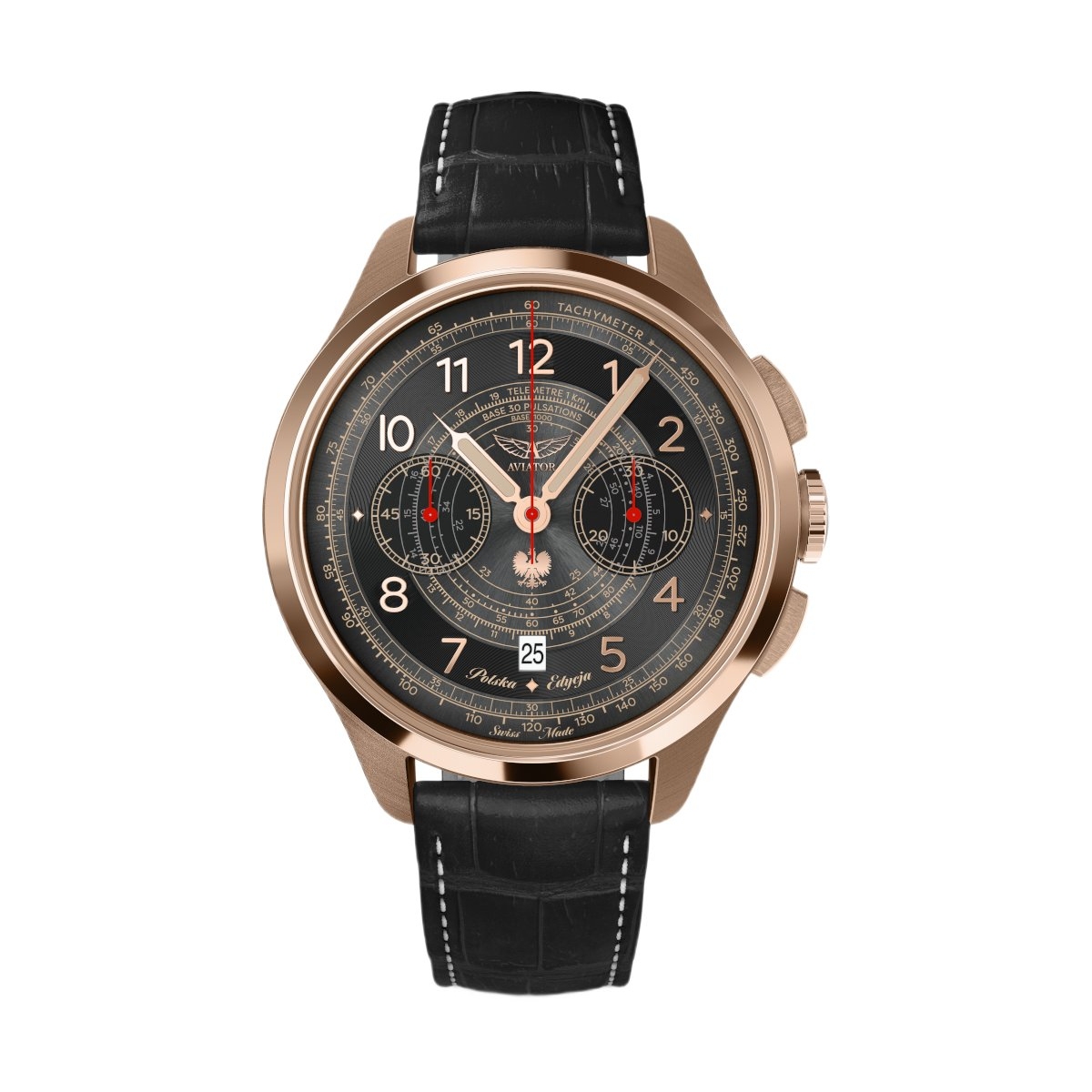 ZEGAREK AVIATOR HERITAGE CHRONOGRAPH TRIMETER POLISH LIMITED EDITION