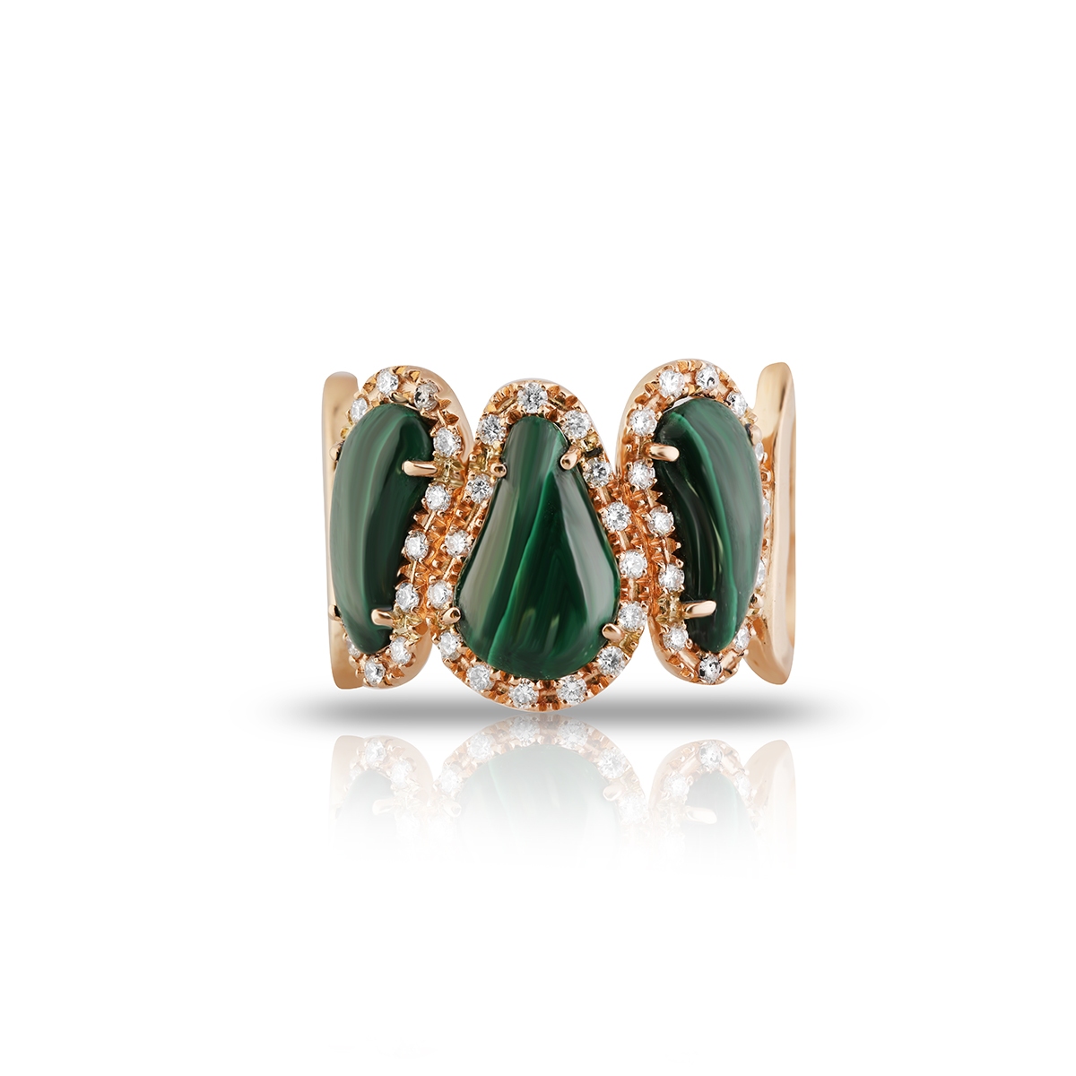 Pierścionek różowe złoto Encrico Capra