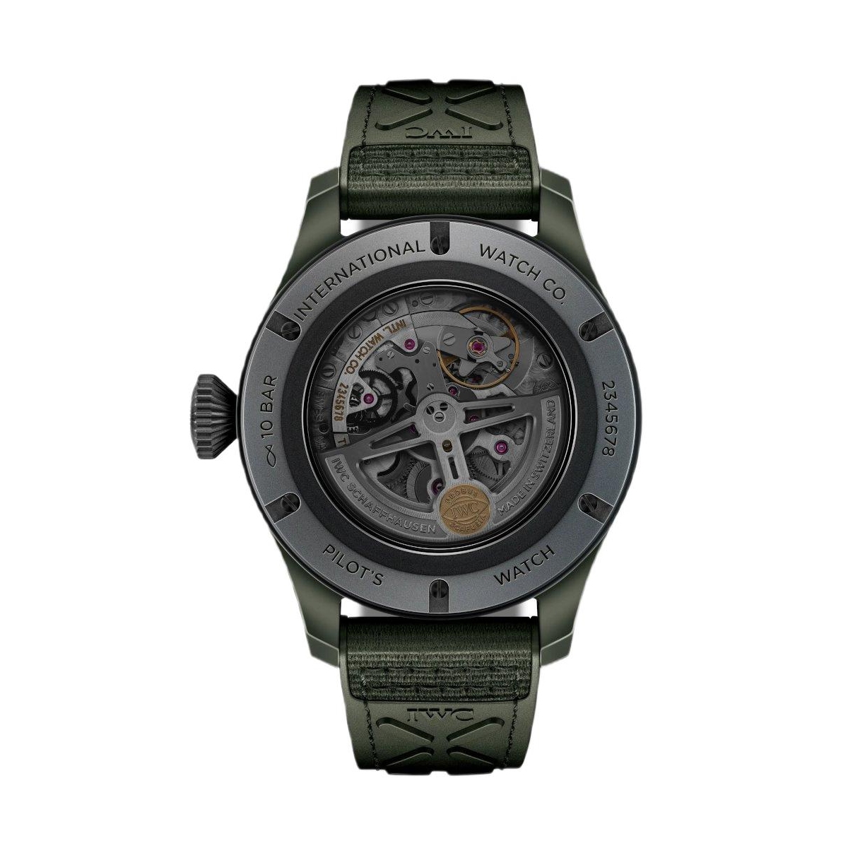 ZEGAREK IWC SCHAFFHAUSEN PILOT'S TIMEZONER TOP GUN WOODLAND