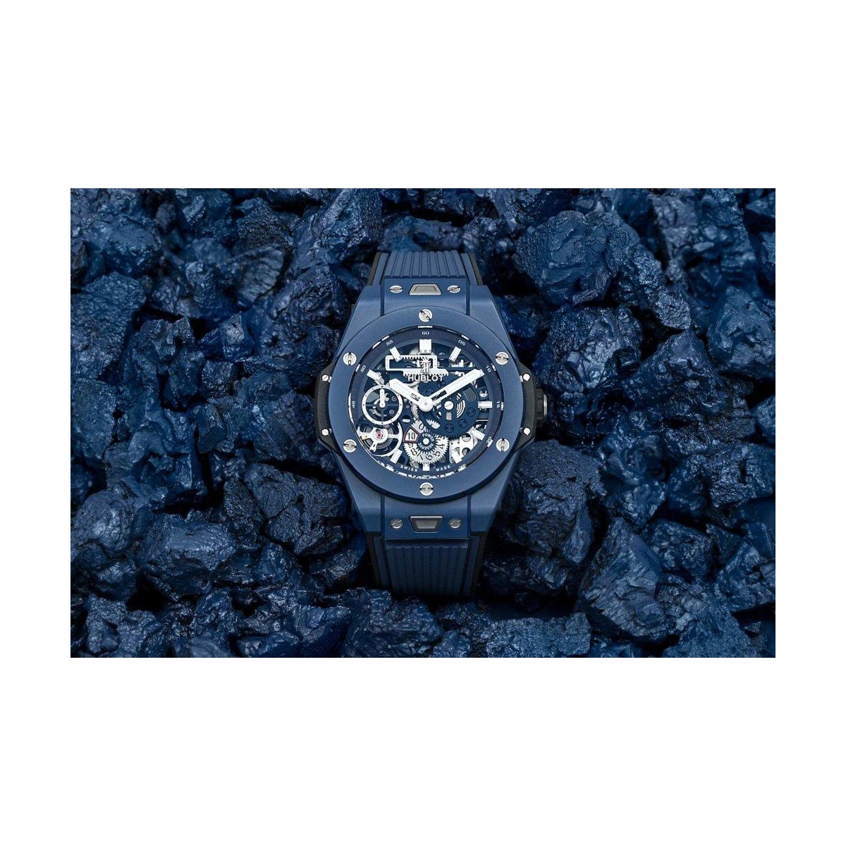 ZEGAREK HUBLOT BIG BANG MECA-10 CERAMIC BLUE