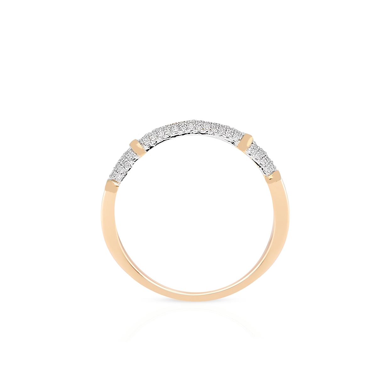 Pierścionek złoty z diamentami