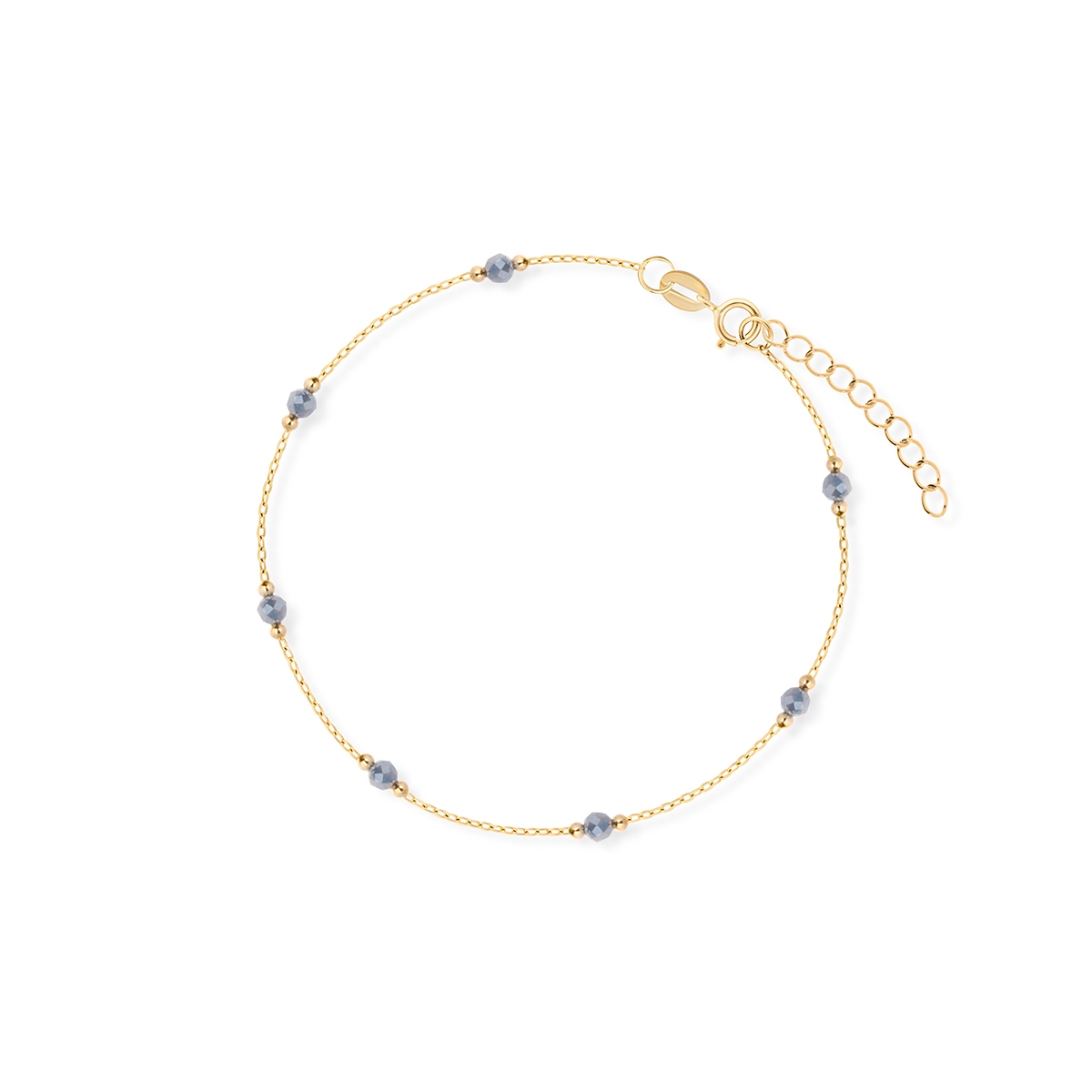 Bransoleta złota z kamieniem księżycowym