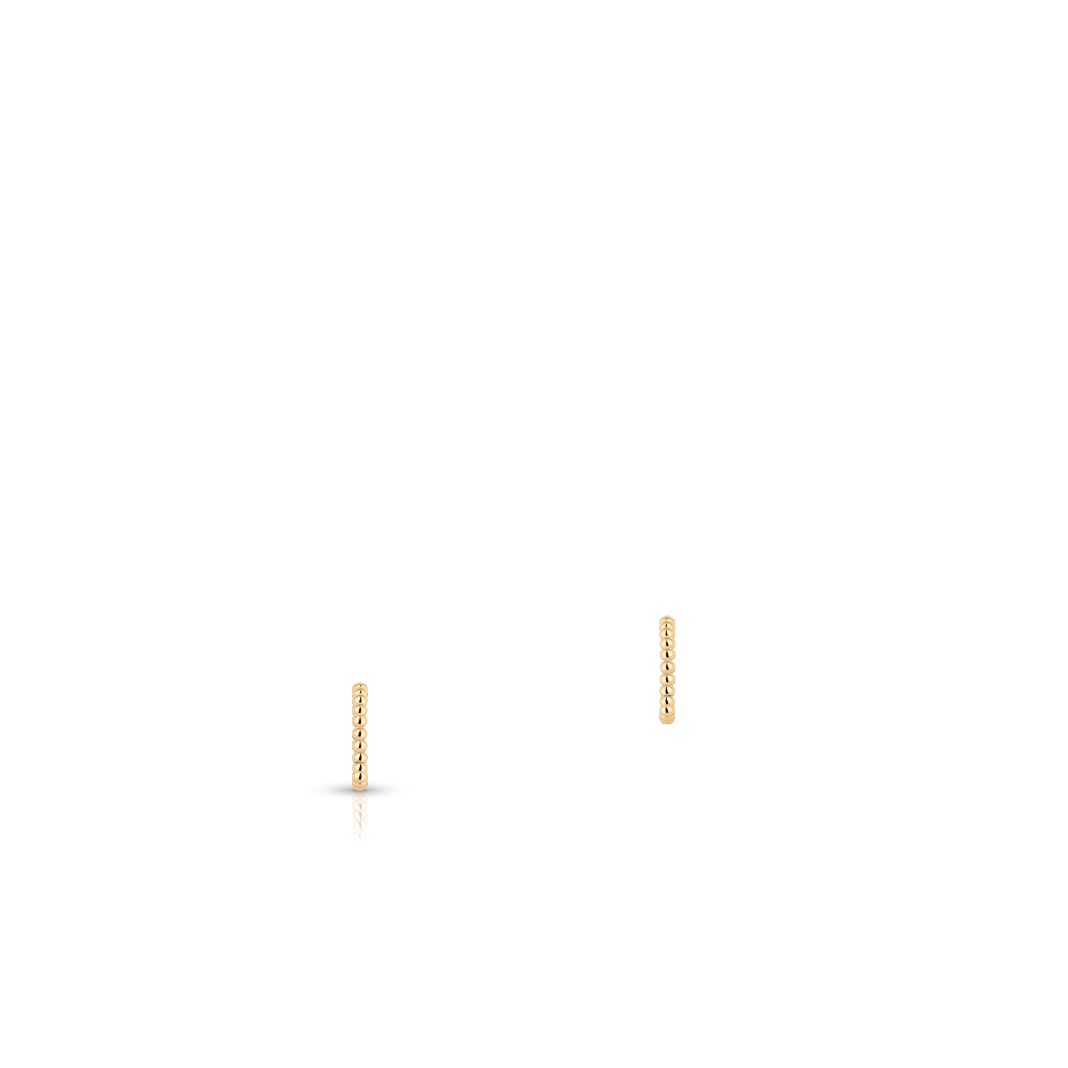 Kolczyki srebrne pozłacane półkola