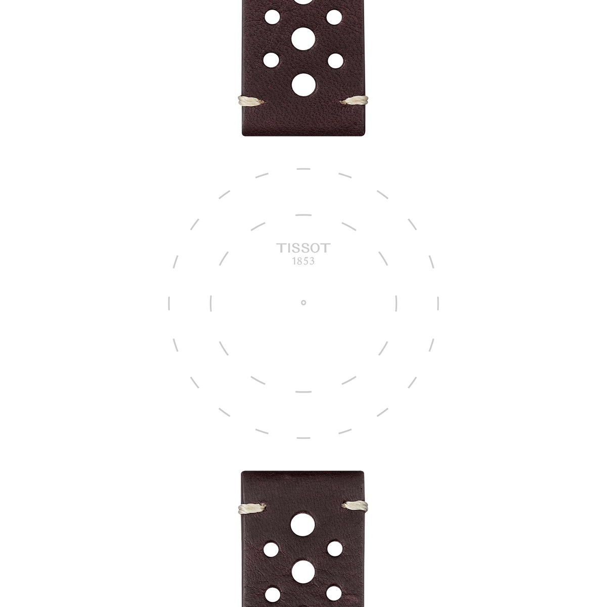 Tissot brązowy pasek skórzany 22 mm