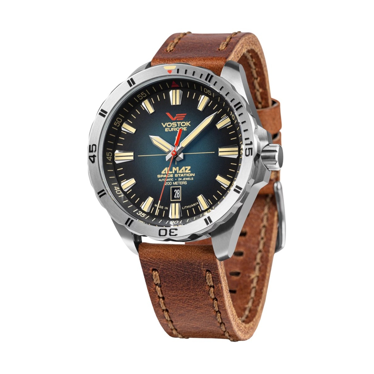 ZEGAREK VOSTOK EUROPE ALMAZ SPACE STATION AUTOMATIC