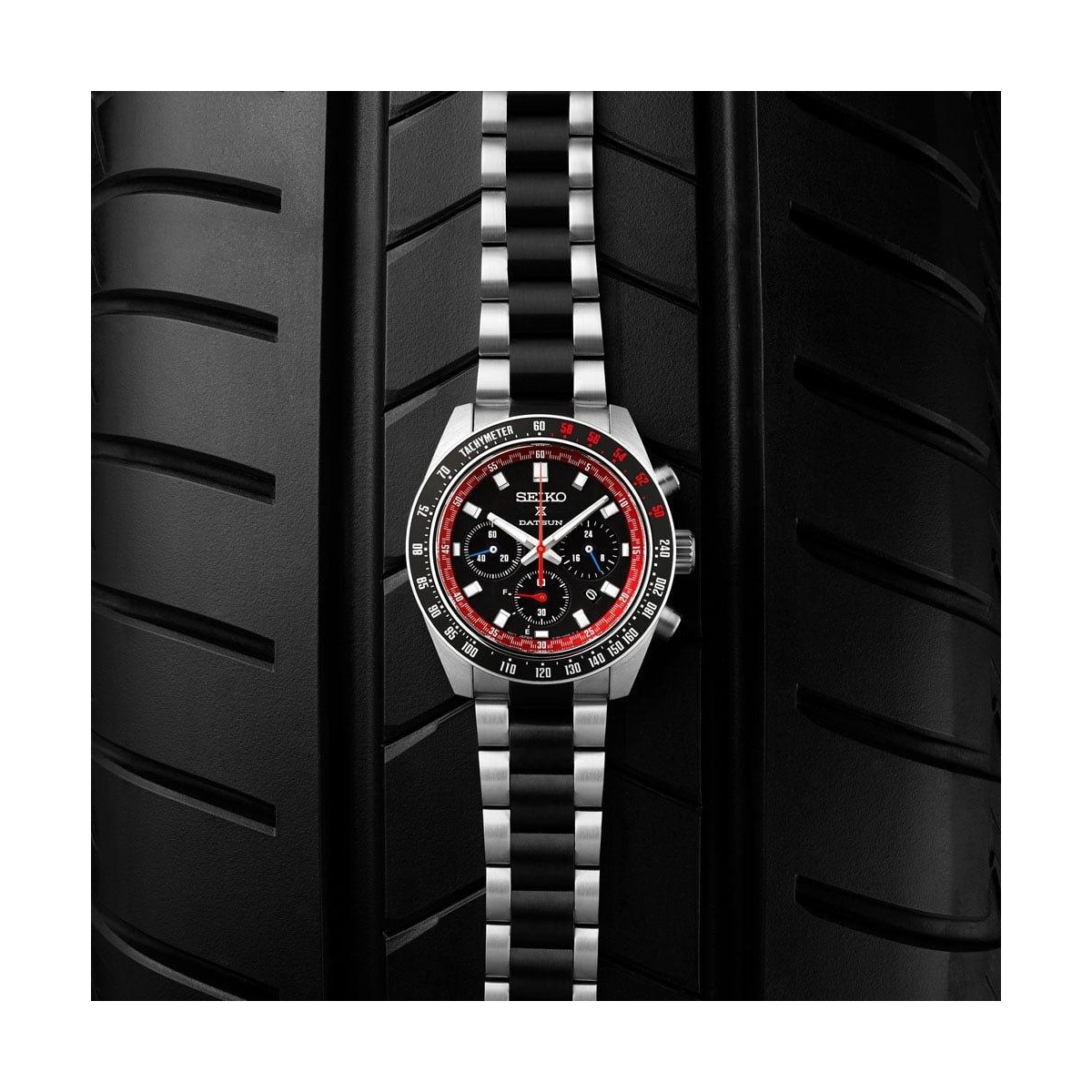 ZEGAREK SEIKO PROSPEX SPEEDTIMER SOLAR CHRONOGRAPH X DATSUN LIMITED EDITION