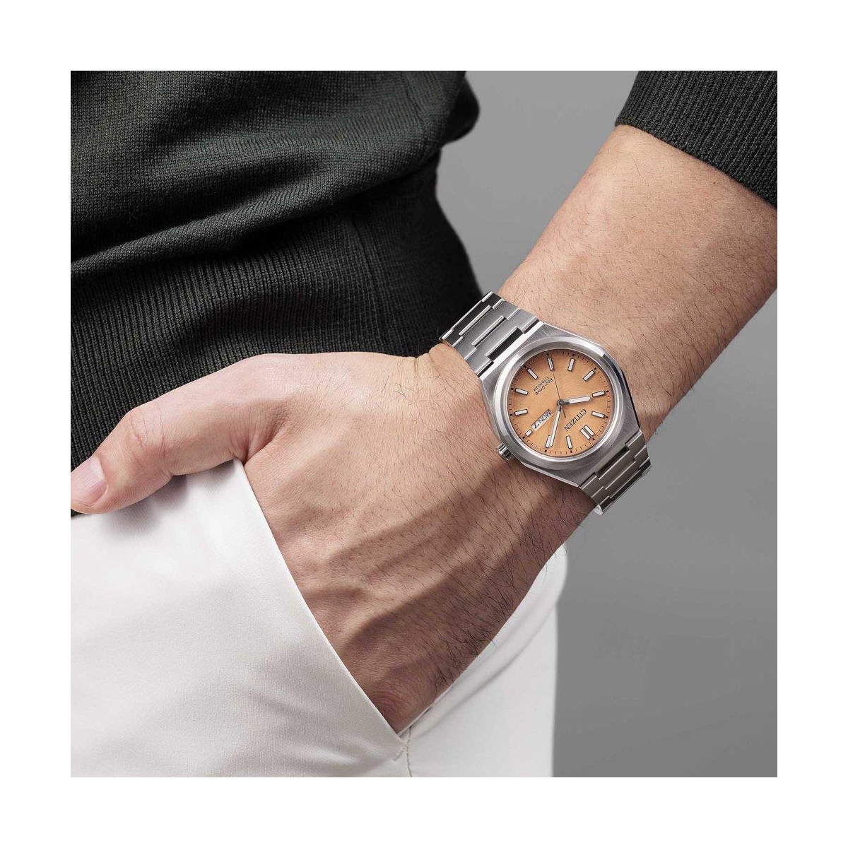 ZEGAREK CITIZEN SUPER TITANIUM ZENSHIN THREE-HAND