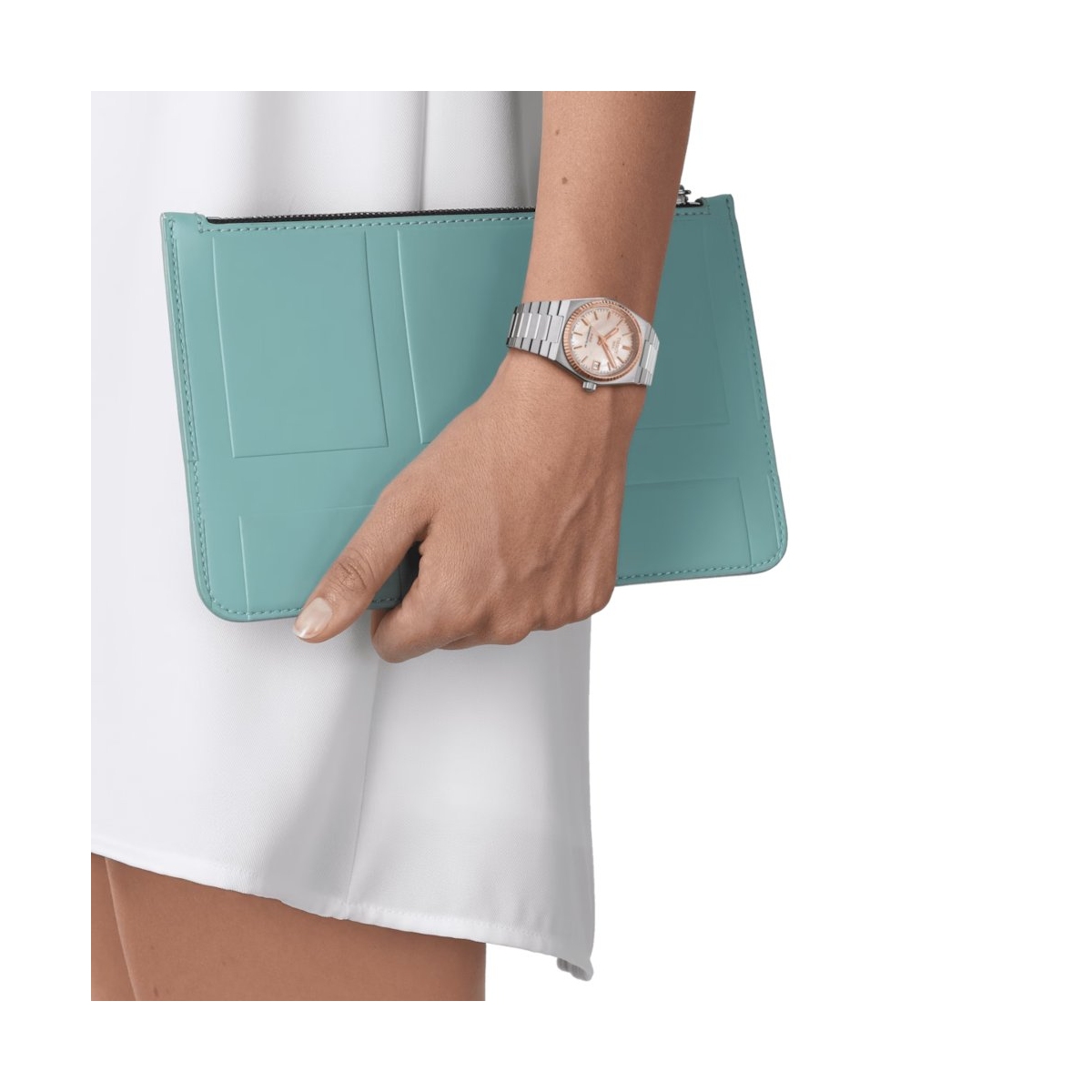 TISSOT PRX POWERMATIC 80 35MM STEEL AND 18K GOLD BEZEL