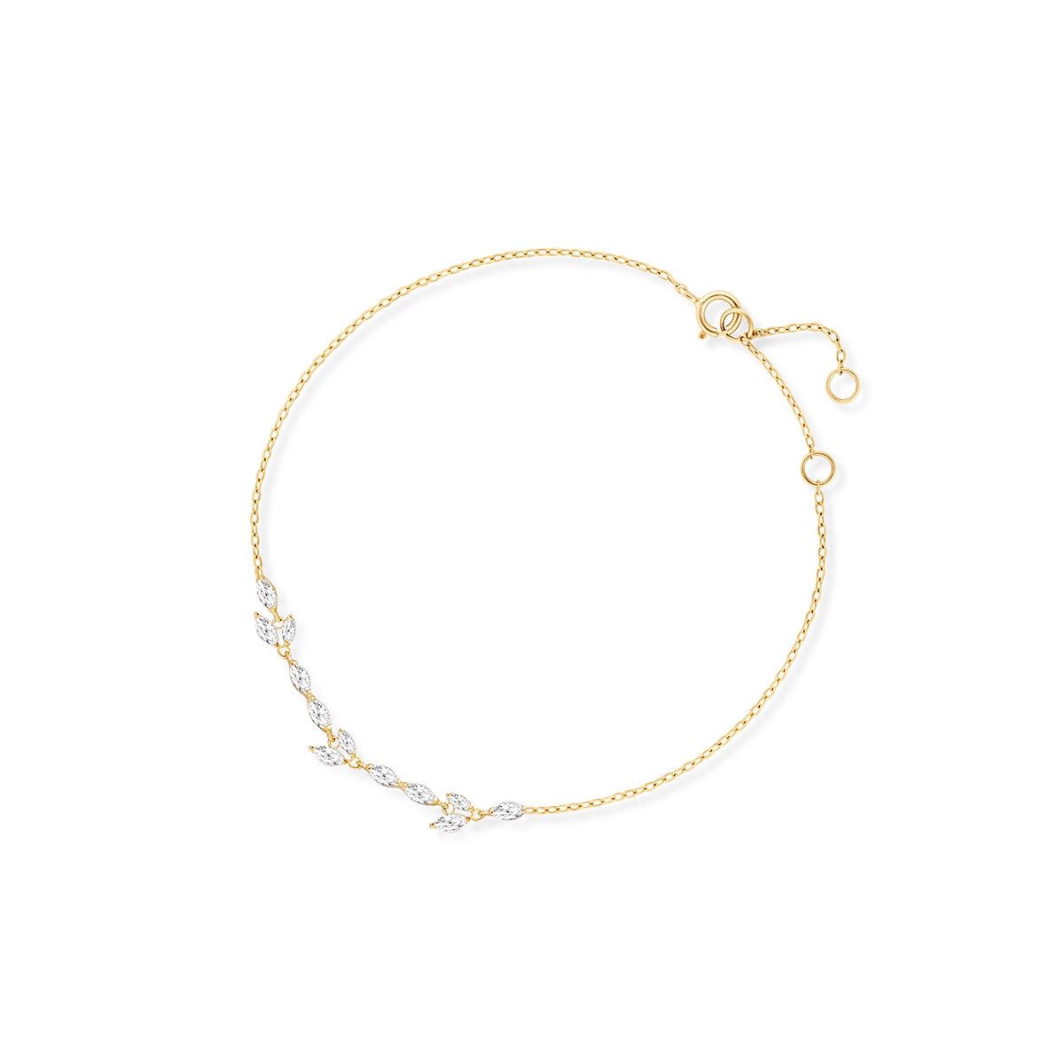 Bransoleta złota z cyrkoniami Ceremonials