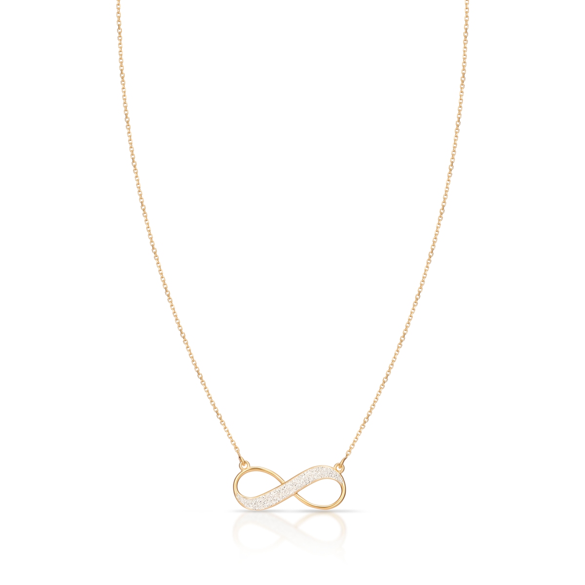Naszyjnik złoty nieskończoność