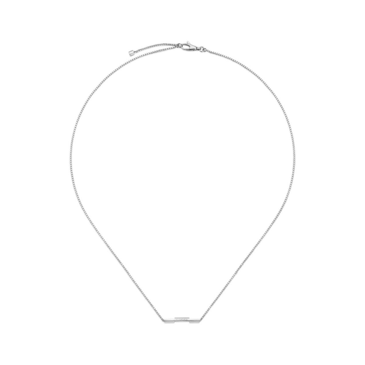 Naszyjnik białe złoto Gucci