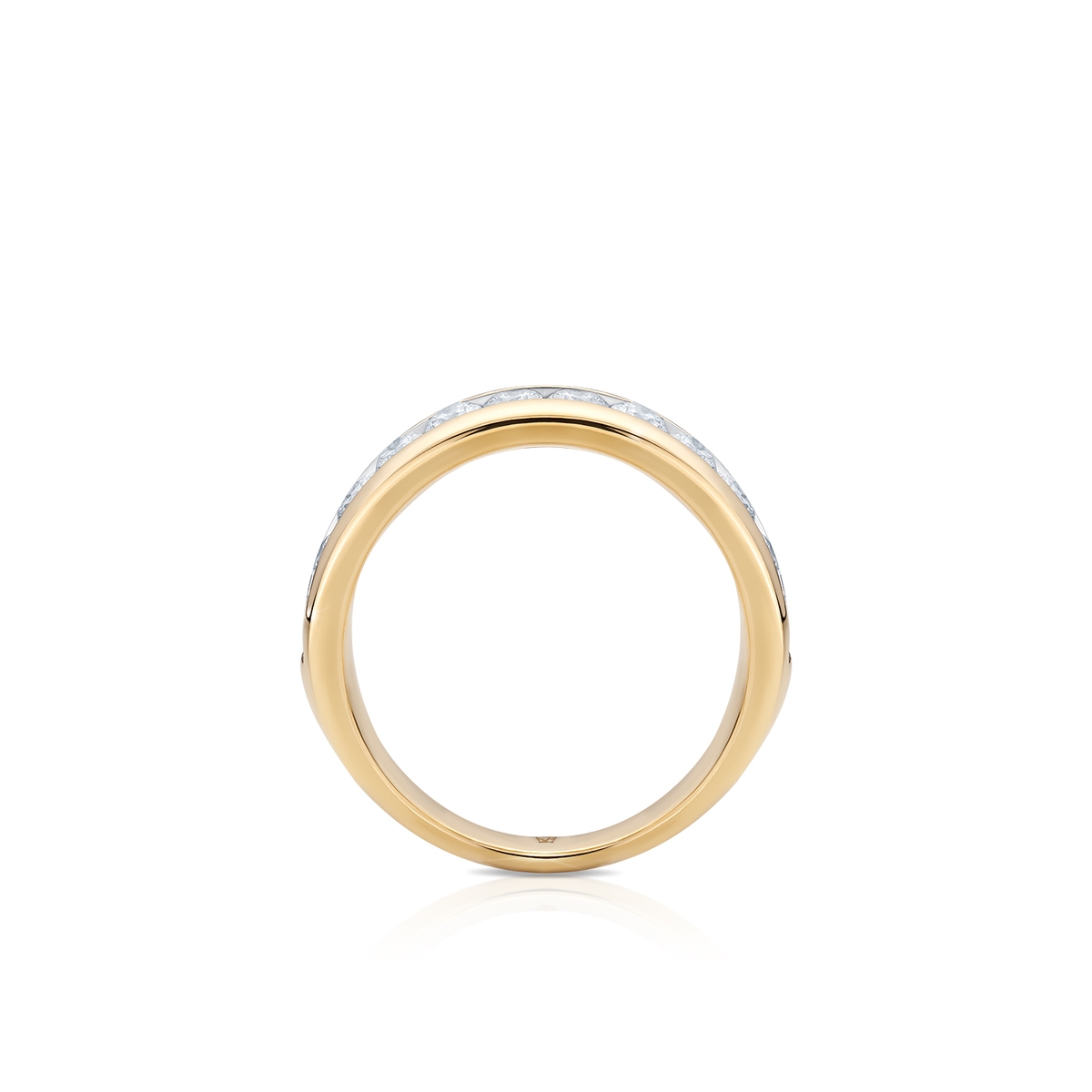 Pierścionek złoty z diamentami