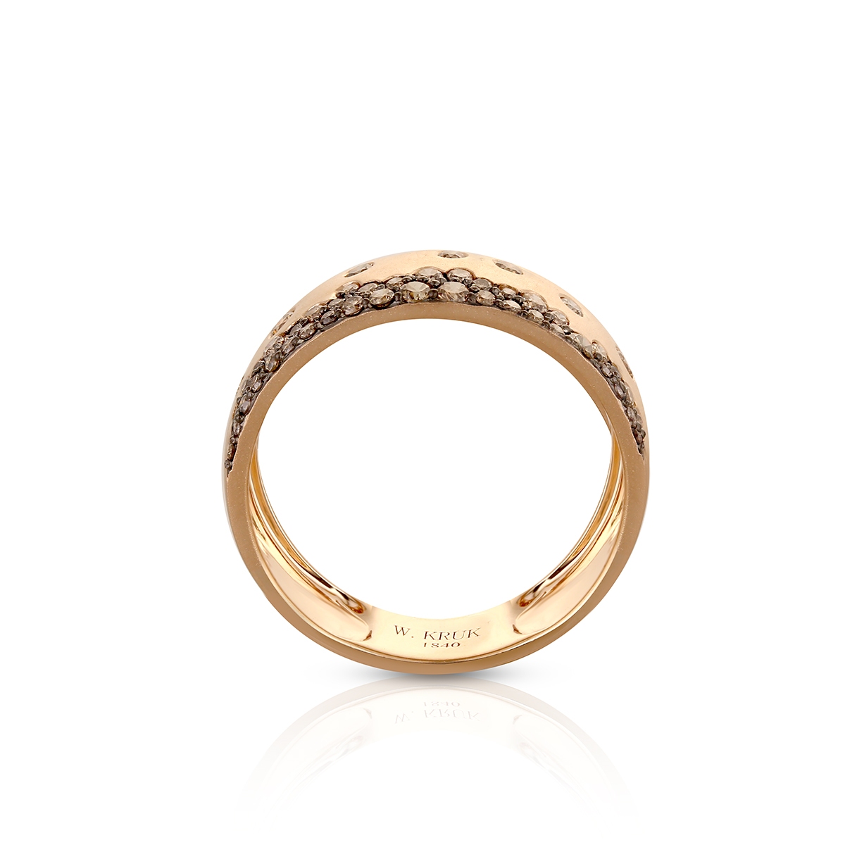 Pierścionek złoty z diamentami