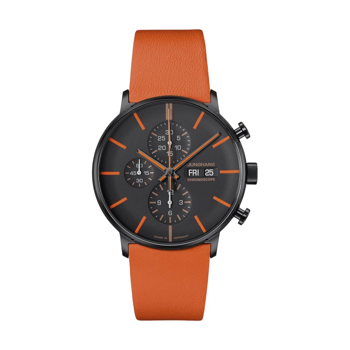 ZEGAREK JUNGHANS FORM A CHRONOSCOPE DATE ENGLISH