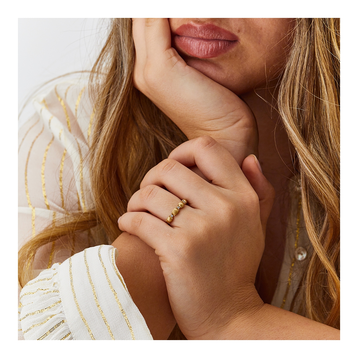 Pierścionek złoty Nanis