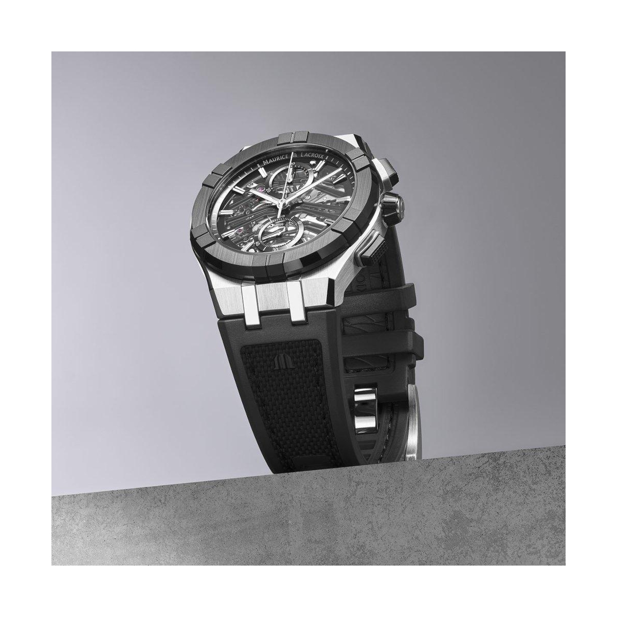 ZEGAREK MAURICE LACROIX AIKONIC AUTOMATIC CHRONOGRAPH SKELETON