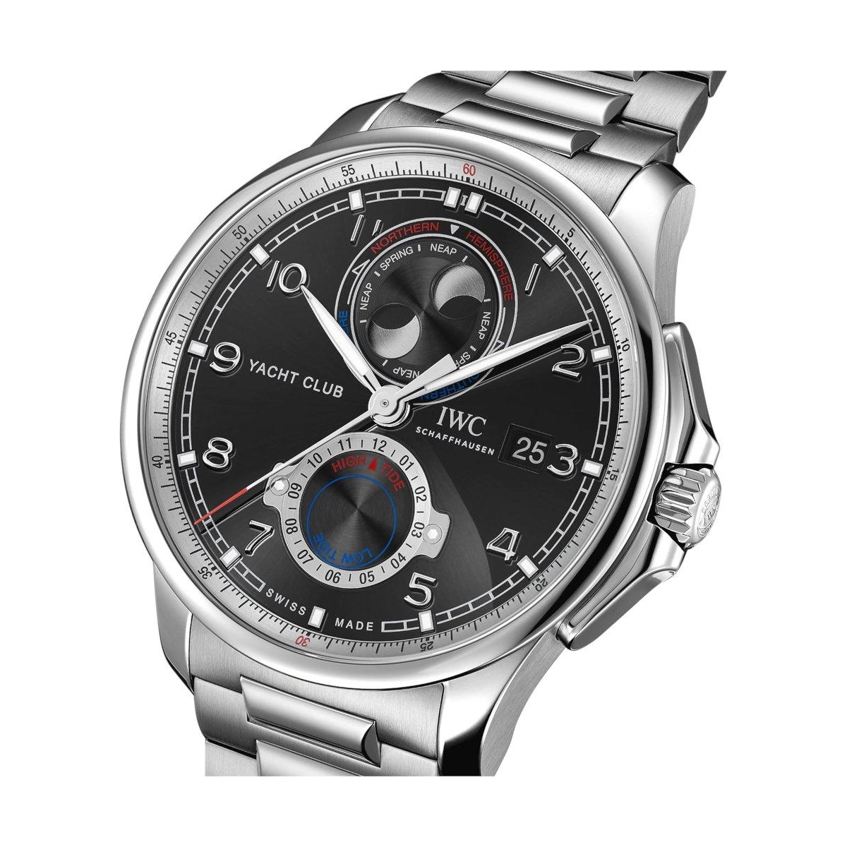 ZEGAREK IWC SCHAFFHAUSEN PORTUGIESER YACHT CLUB MOON & TIDE