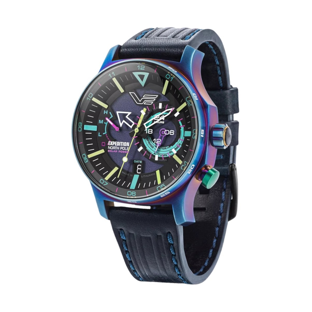 ZEGAREK VOSTOK EUROPE EXPEDITION NORTH POLE 1 POLAR LIGHT SOLAR